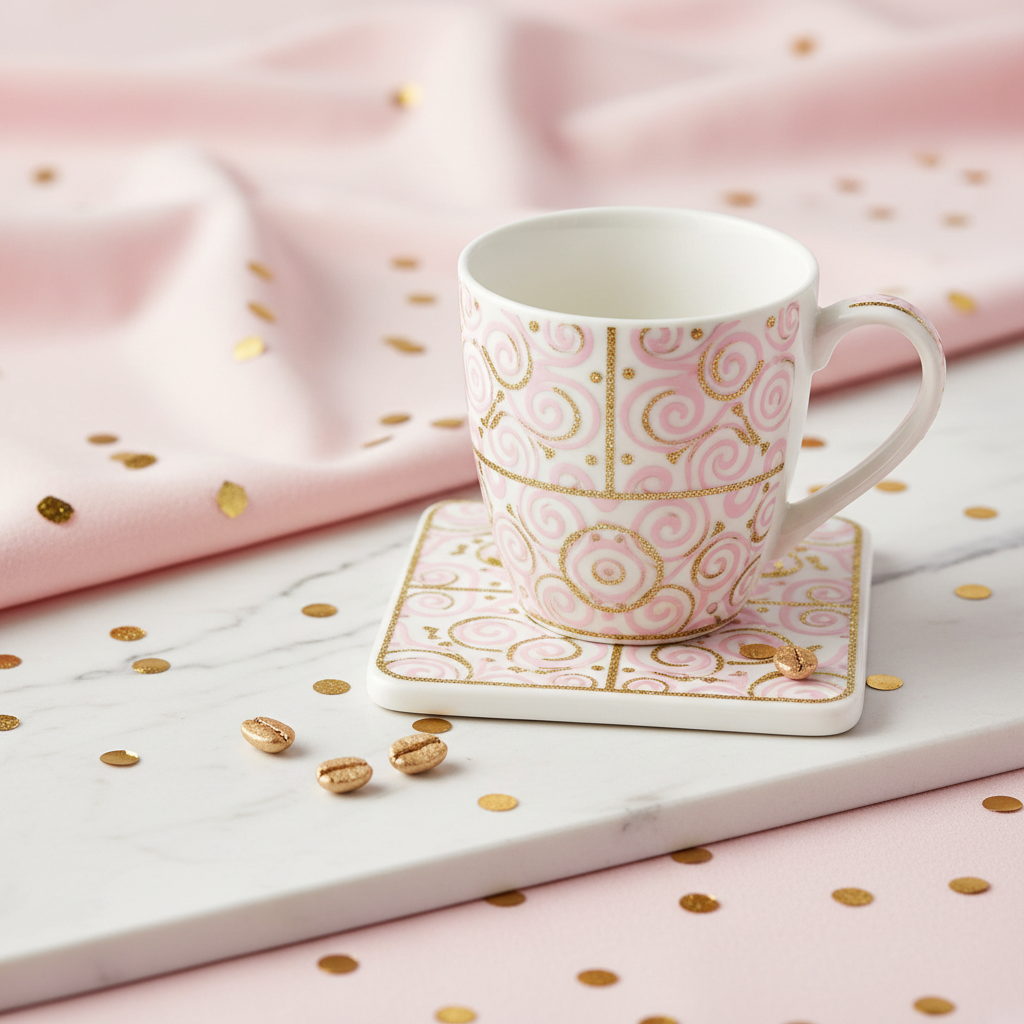Custom Mug & Coaster Set - Cricut Design